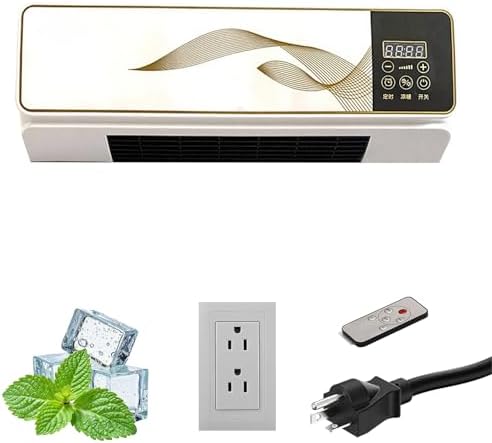 Climafy Air Conditioner,Portable Air Conditioner Split Max,Fast Cooling & Heating,No Install,Wall Mounted Air Conditioner with Remote Control for Home, Office(White,US Standard 110V)