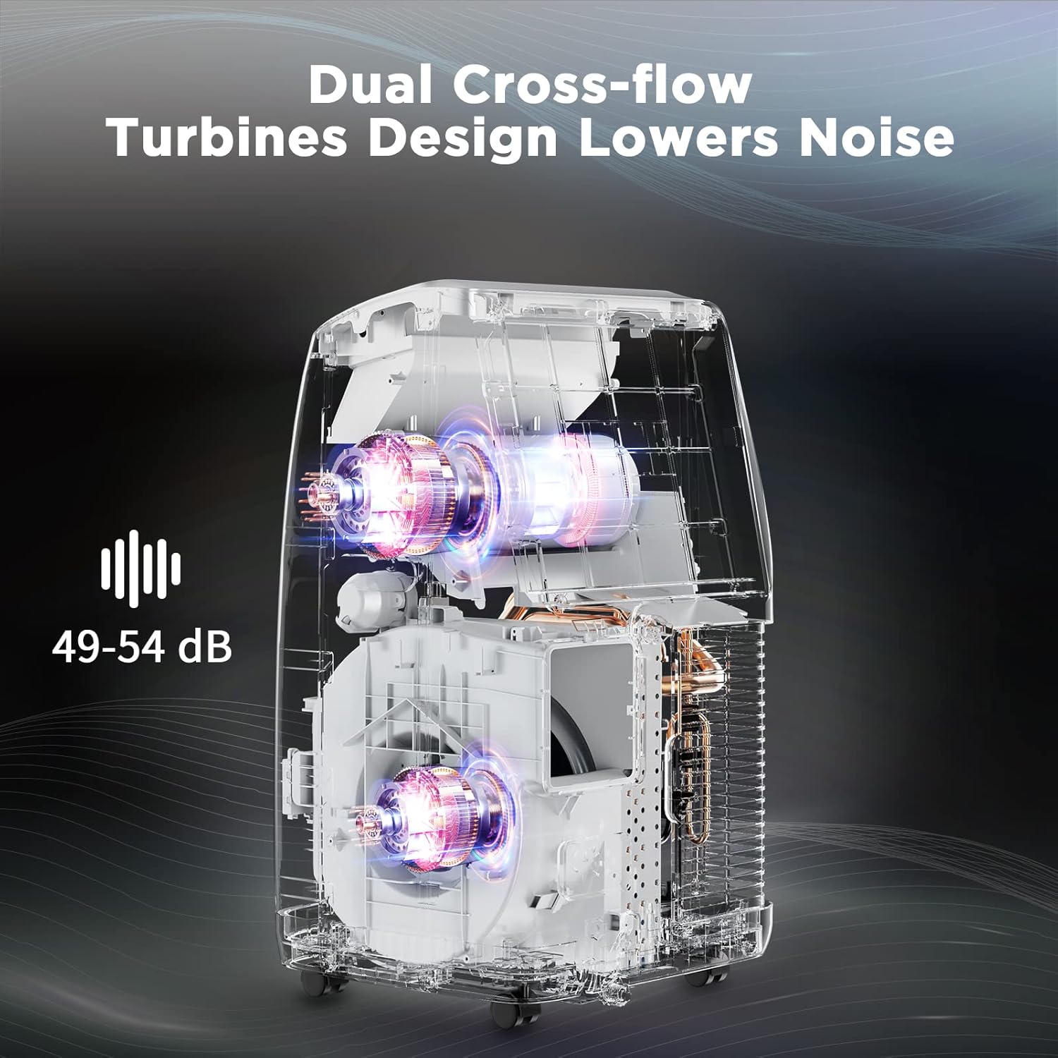 TURBRO 14,000 BTU Smart WiFi Portable Air Conditioner, Cooling up to 600 Sq Ft, 3 in 1 Functions, with Remote, Supports Alexa Control, Greenland