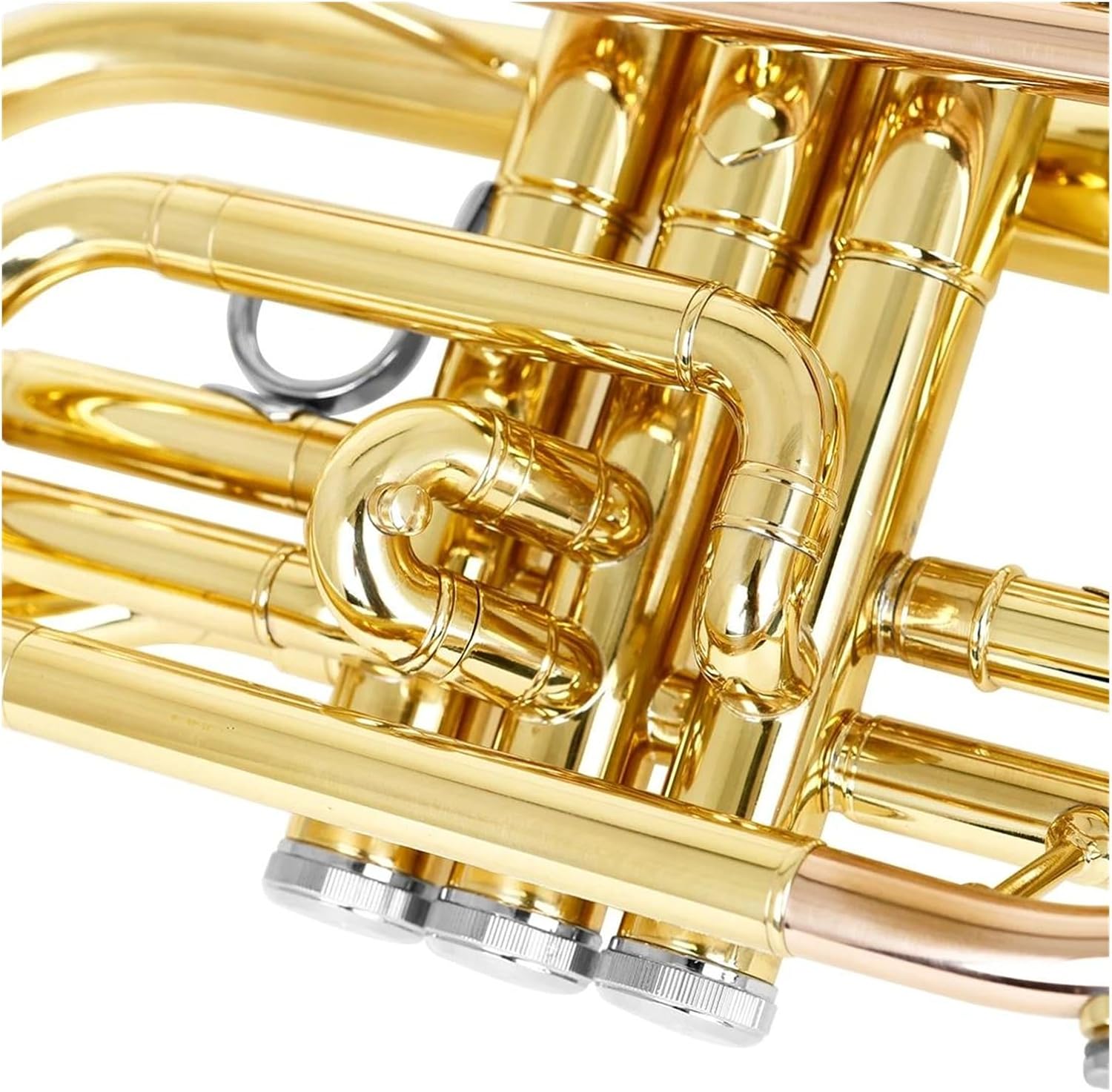 Professional B flat cornet brass instrument