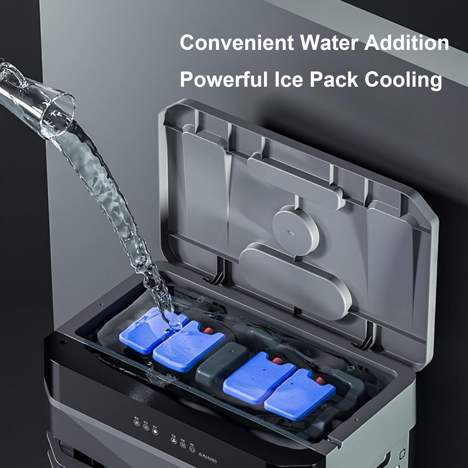 Indoor Swamp Cooler Fan, 3 In 1 Portable Air Conditioners, 10 Gallon Tank, 120° Oscillation, 4 Ice Packs, 12H Timer, Remote, 3 Modes & 3 Speeds Air Cooler for Room Cooling(80cm/31in)