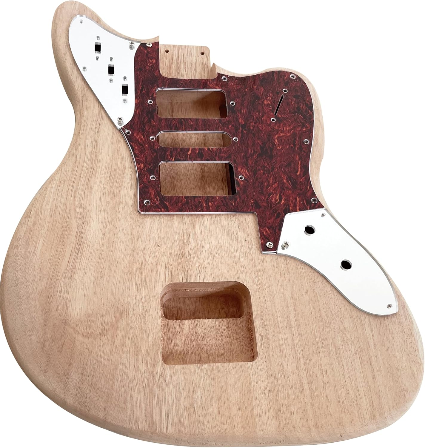 Electric Guitar Kit Beginner Kit 6 String Handed with Mahogany Body Mahogany Neck Rosewood Fingerboard Chrome Hardware DIY Build Your Own Guitar.