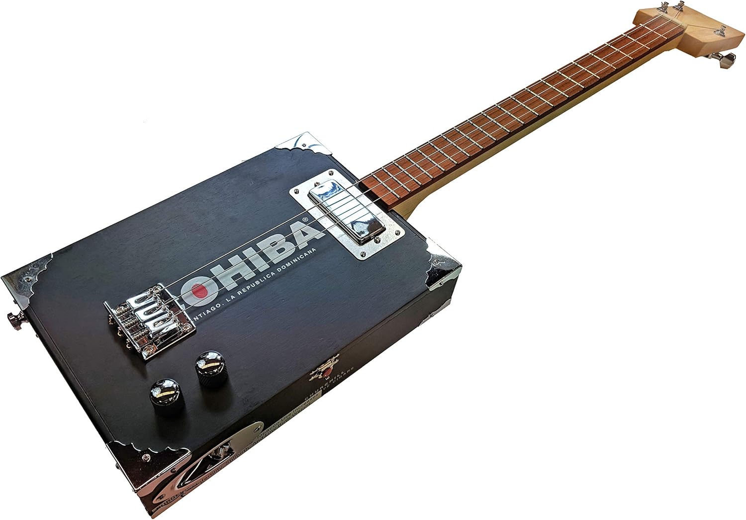 C. B. Gitty The Chicago Premium Electric 3-String Cigar Box Guitar Kit