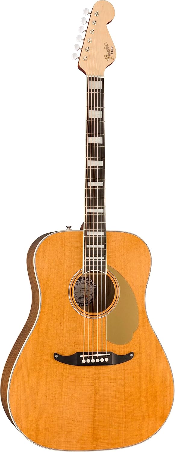 Fender King Vintage Acoustic Guitar, Aged Natural