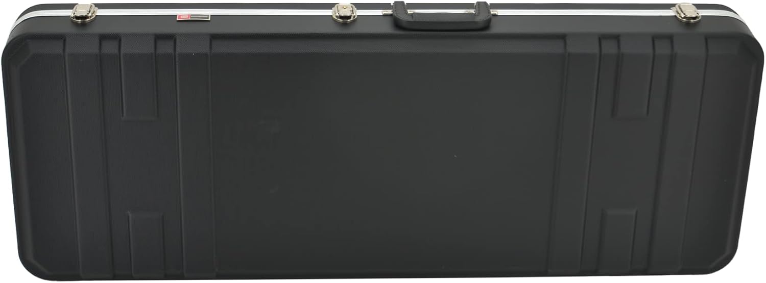 Crossrock ABS Molded Electric Guitars Case for Stratocaster and Telecaster and Lespaul Style Electric Guitars (CRA402EBK)