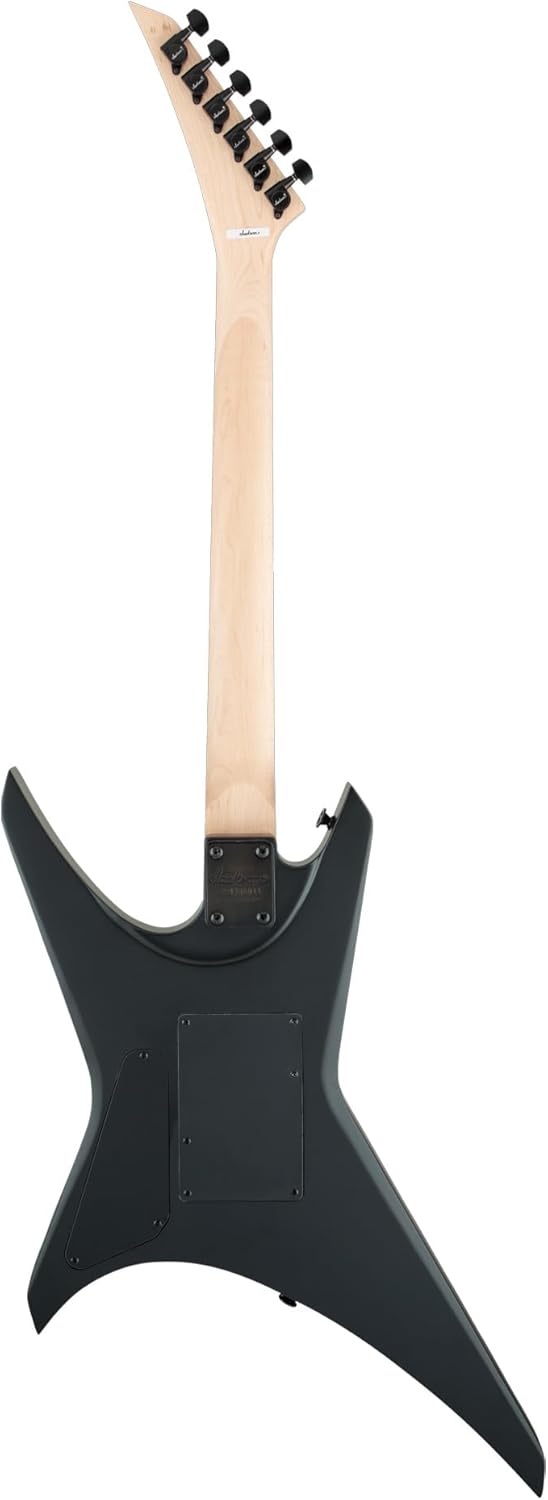 Jackson Warrior JS32 Electric Guitar - Satin Black Bundle with Cable, Tuner, Strap, Picks, and Austin Bazaar Guitar DVD