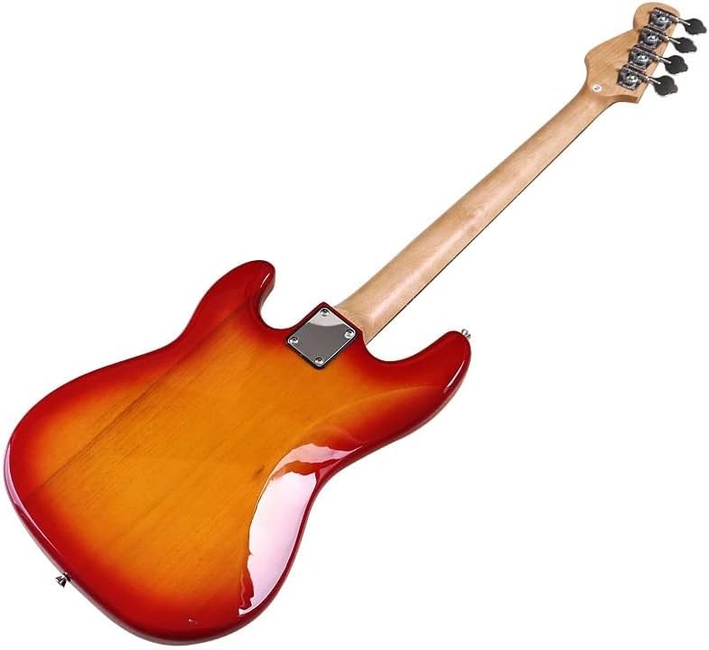 5-String Electric Bass Guitar, 43-Inch Full Size,Canada Maple Neck, 21-Fret Technical Wood Fretboard