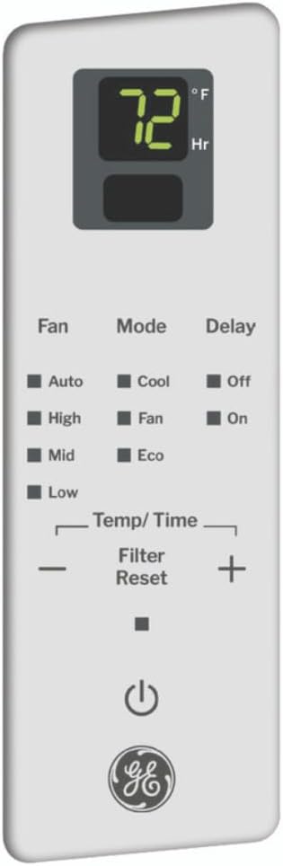 GE 6,000 BTU Electronic Window Air Conditioner with Auto Restart, Remote Control (up to 250 sq ft.)