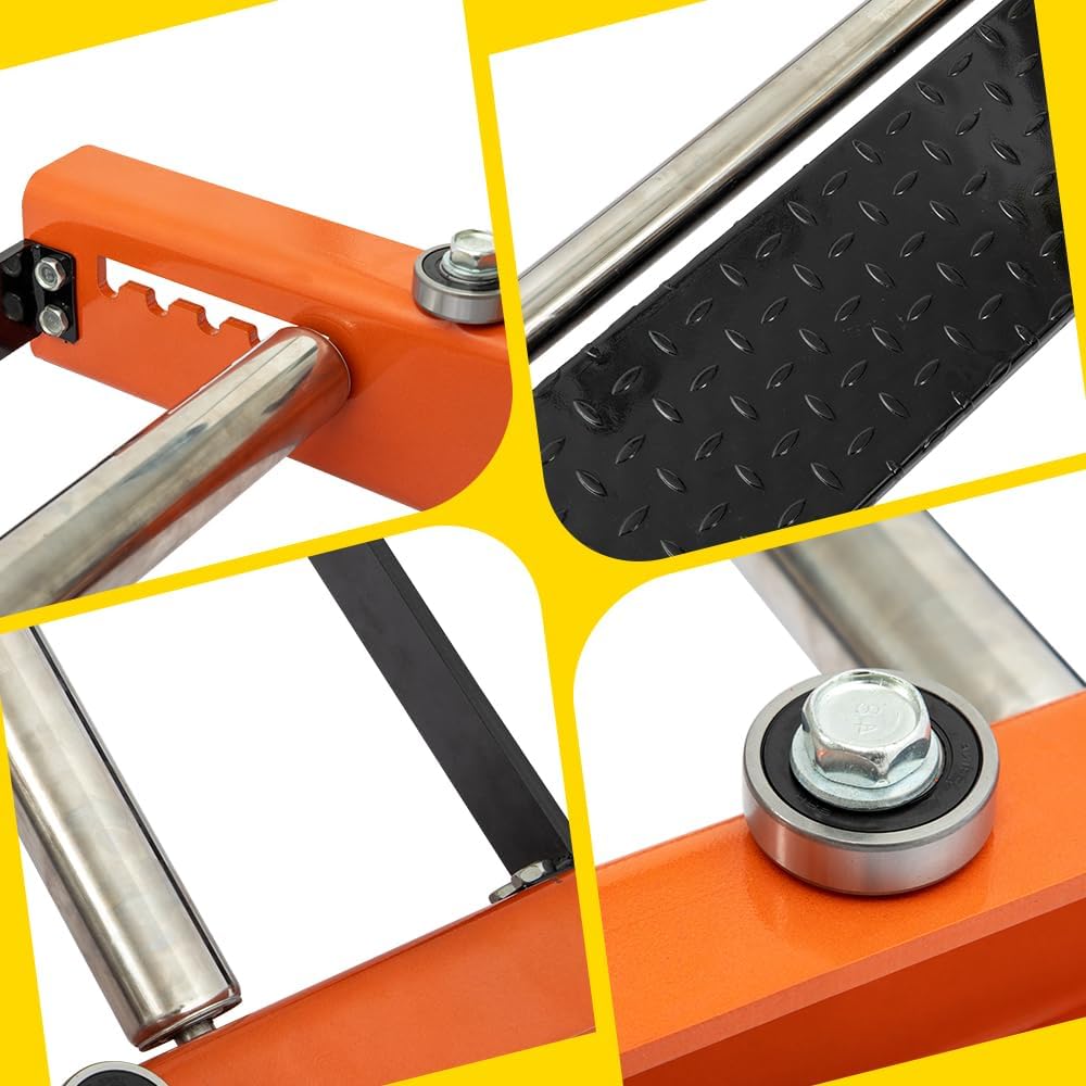 Yeeoy Cable Drum Roller Reel Dispenser, Heavy Duty Cable Roller Stand Unwinder for Reels max 28