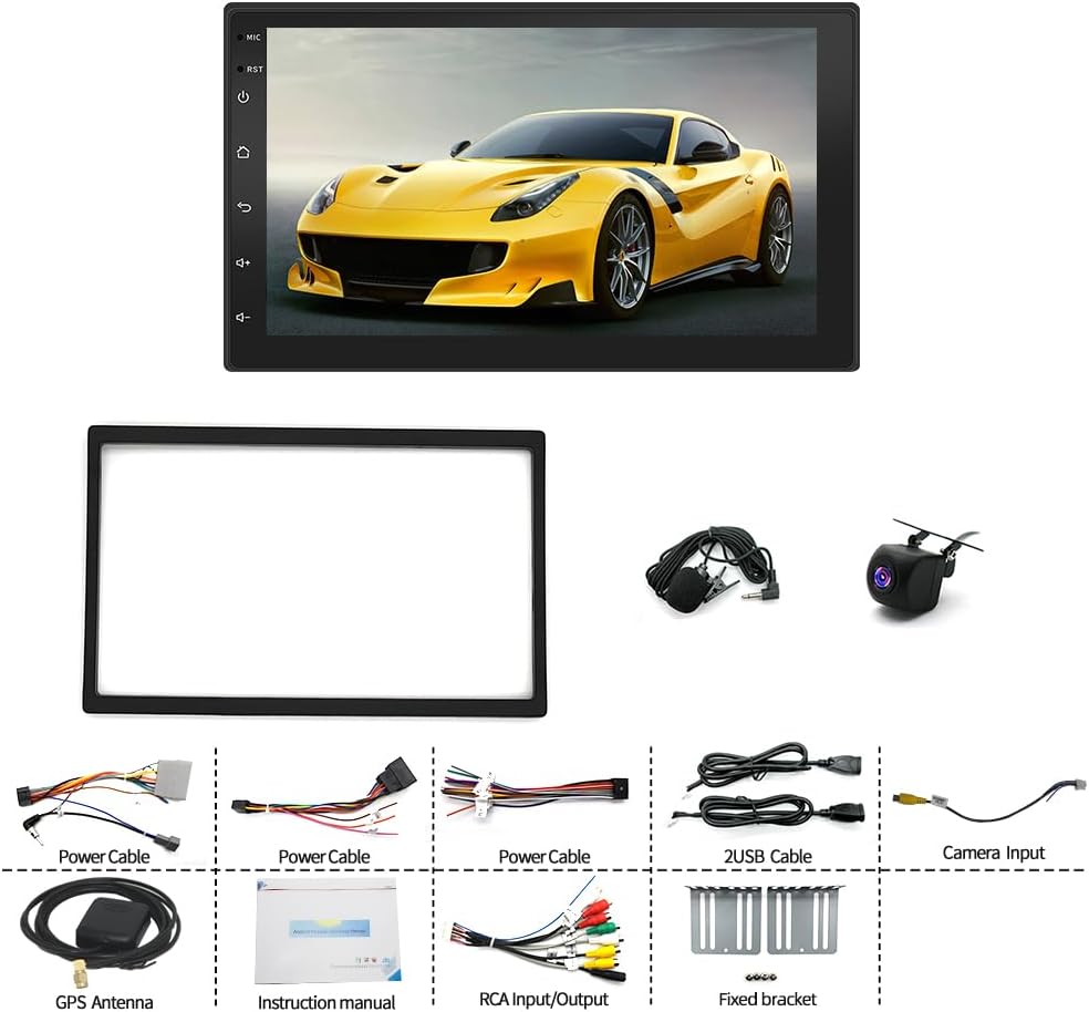 Android 14 4+64GB Car Stereo Radio for Isuzu N Series (NNR/NPR/NPS/NQR) Truck Car Stereo 7 Inch Touch Screen with Wireless Carplay Android Auto AHD Backup Camera