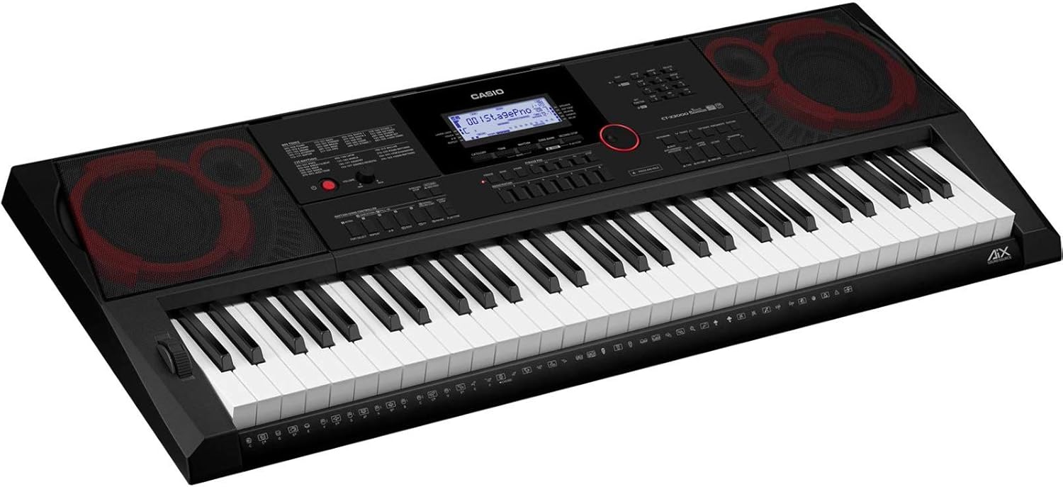 Casio CT-X3000 – 61-Key Portable Arranger Keyboard | 800 Tones, 235 Rhythms, DSP Effects, 17-Track Recorder, USB MIDI, 12W Speakers, Phrase Pads, Aux In | Performance Power Anywhere