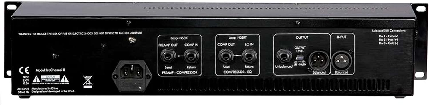 ART Pro Channel II Microphone Preamp/Compressor/EQ Professional Tube Based Selectable VU Metering