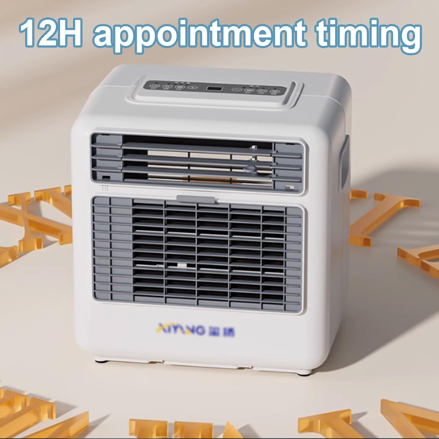 Portable Air Conditioners No Windows Needed Camping Ac with Keypad and Remote Control 3 Wind Speeds 12H Appointment Timer Small Tower Fan for Home Office