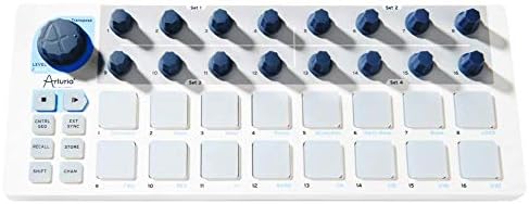 Arturia BeatStep Pad Controller and CV/Gate Sequencer USB/MIDI/CV Controller and 16-Step Sequencer with V-Moda Forza in-Ear Headphones and Gravity Magnet Phone Holder Bundle