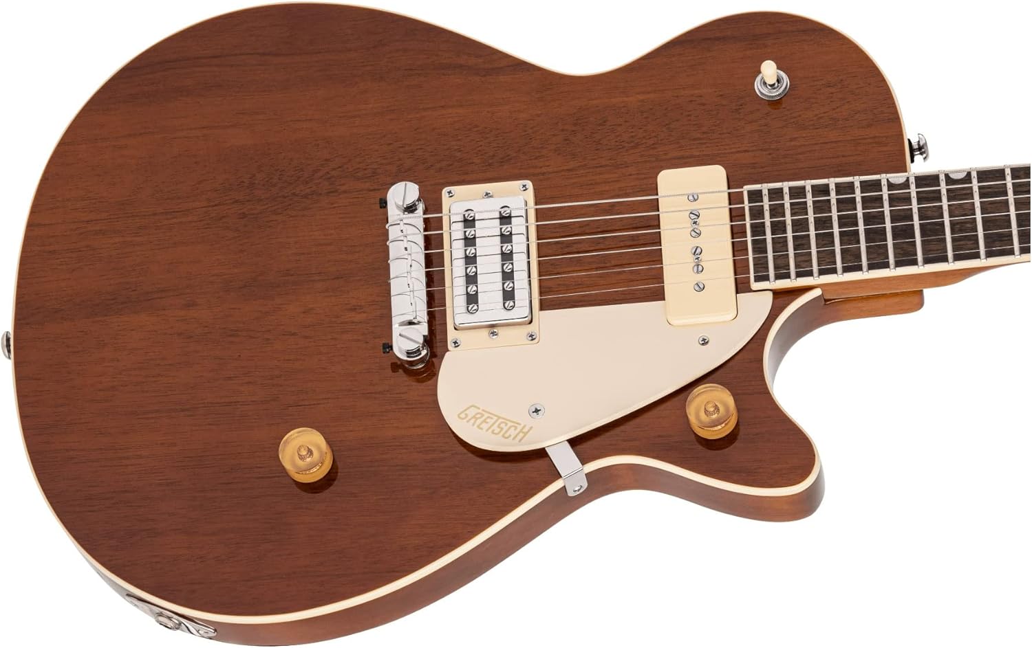 Gretsch G2215-P90 Streamliner Junior Jet Club 6-String Electric Guitar with Laurel Fingerboard and Three-Way Pickup Switching (Right-Handed, Single Barrel Stain)