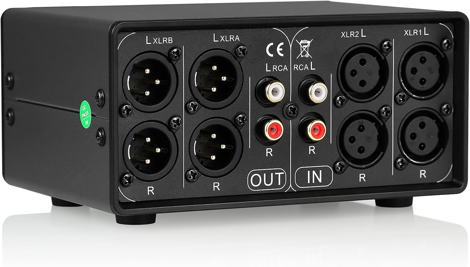 Nobsound Little Bear MC3 3-IN-3-OUT XLR Balanced/RCA Stereo Converter Audio Selector Splitter Box Passive Preamp XLR to RCA Audio Switch (XLR & RCA)