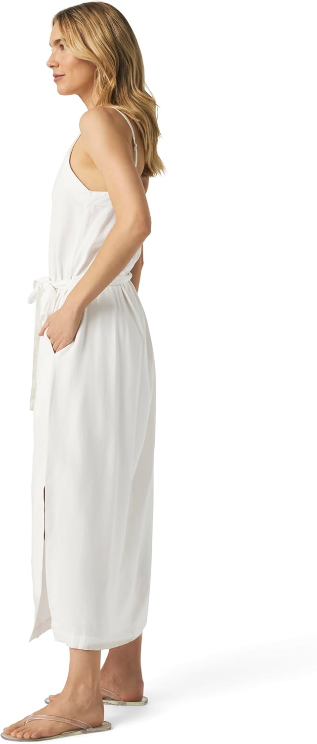 Splendid Womens Amanda Linen Tank Midi Dress