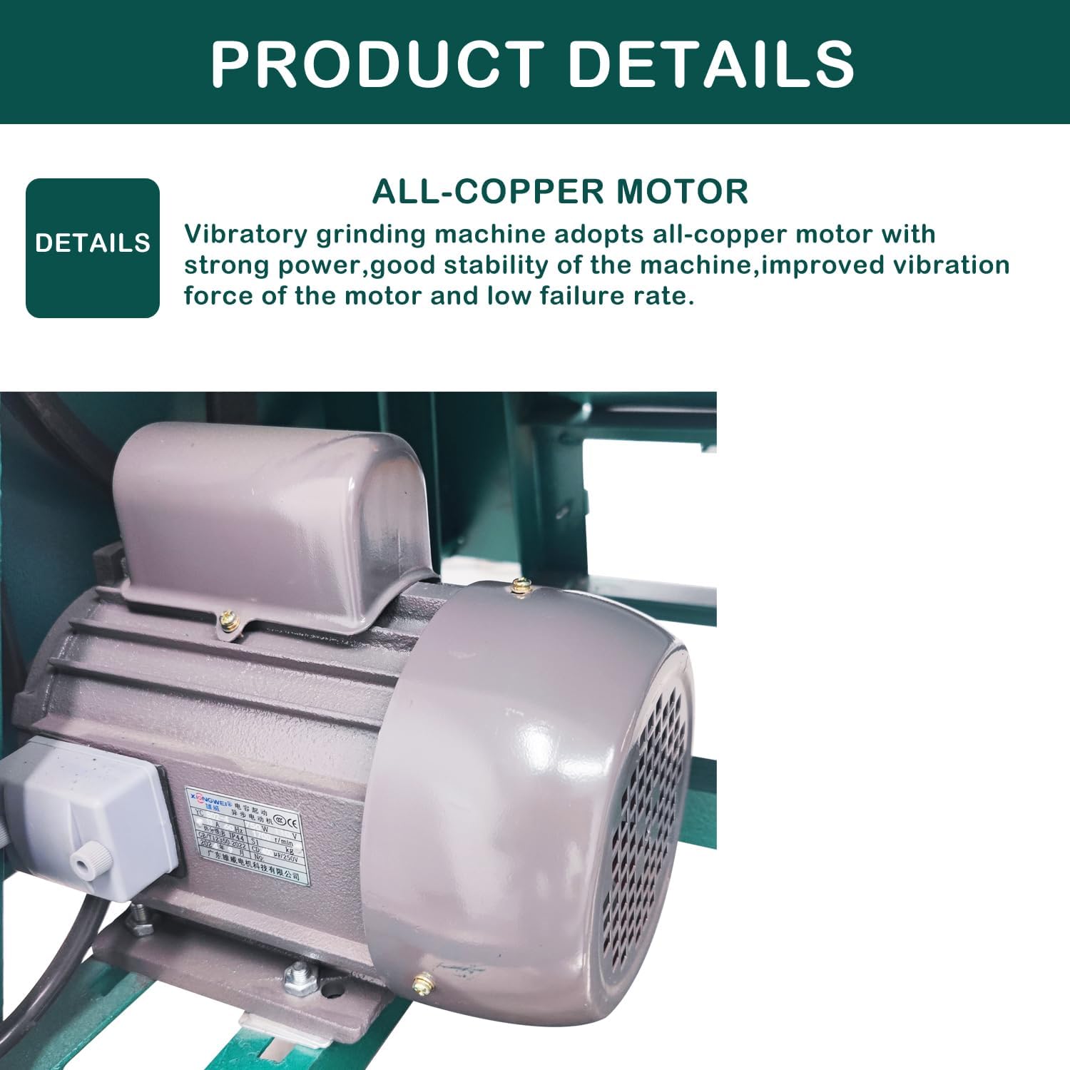 60L Vibratory Polishing Machine 17.7 Inch Professional Roller Polisher & Deburring Machine with 45 RPM for Metal Parts Cleaning Polishing Surface Finishing 110V 750W