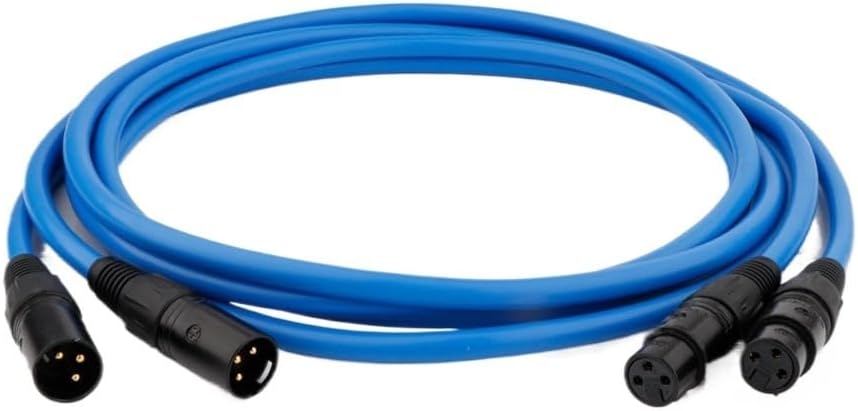 XLR Balanced Cable 3Pin XLR Plug Amplifier CD DVD Player Interconnect Audio Cable(XR1811 Plug Cable,0.5m)