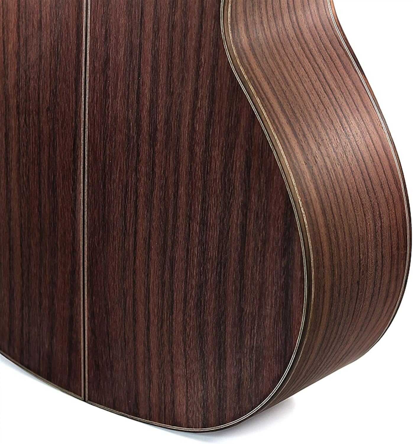 Rosewood Folk Guitar Full Single Finished Barrel Combination Rosewood Back Side Spruce Veneer DIY Guitar Material DIY Guitar Kit