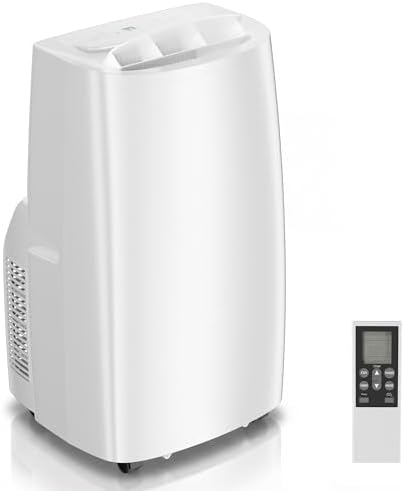 AKIRES 14000 BTU Portable Air Conditioner with Remote Control,3-IN-1 Portable AC Unit With Fan & Dehumidifier,Cools Up To 800 Sq.Ft For Large Room With 24H Timer And Sleep Mode,30IN