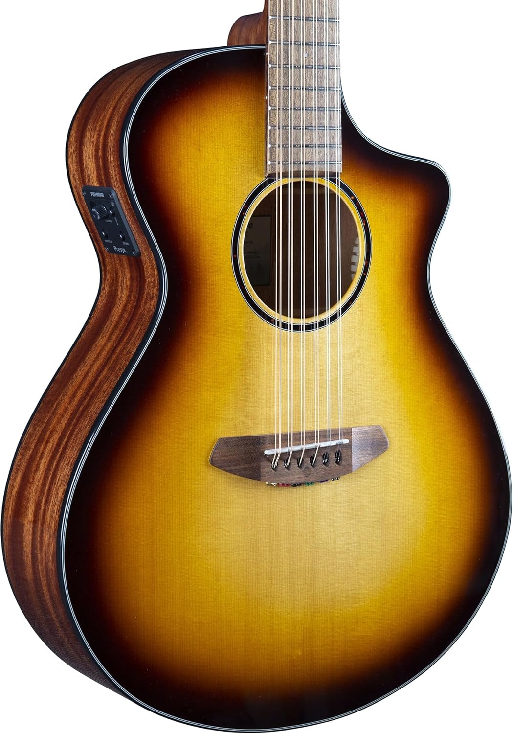 Breedlove Discovery S Concert Edgeburst 12 String CE European-African mahogany Acoustic Guitar