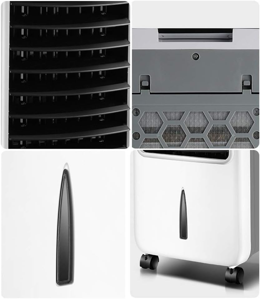 Portable Air Conditioner Fan Air Cooler, Evaporative Misting Humidifier With Remote Control Portable Air Conditioner Fan And Bladeless Noiseless Fan, For Office, Dorm, Room(Free Ice Tray)