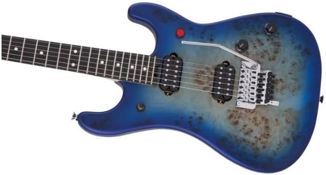EVH 5150 Series Deluxe Poplar Burl Electric Guitar - Aqua Burst