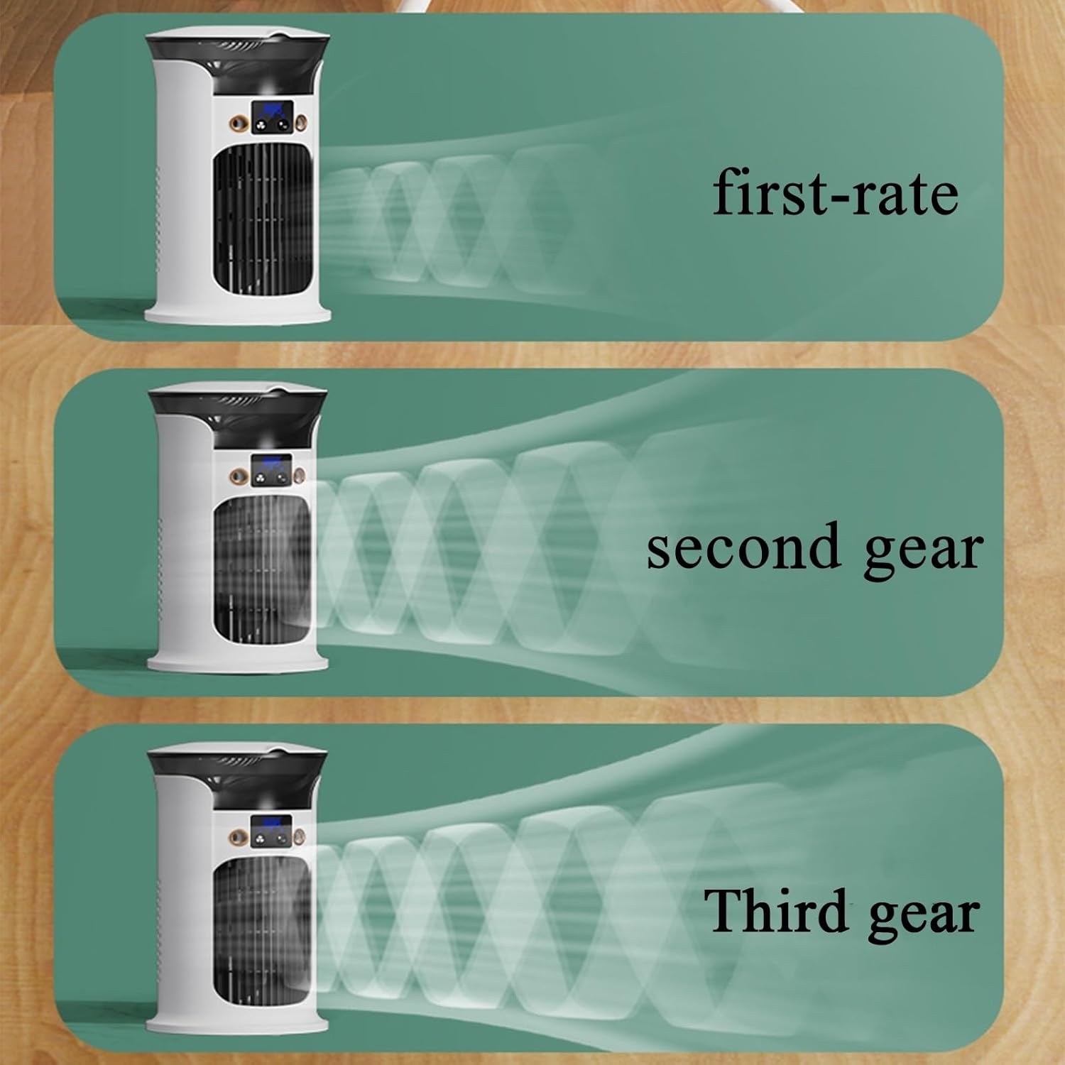 Portable Air Conditioners, Portable AC Unit With Remote Control, Powerful 3 Speeds Evaporative Air Cooler Personal Mini Air Conditioner Portable For Room Office Bedroom(C)