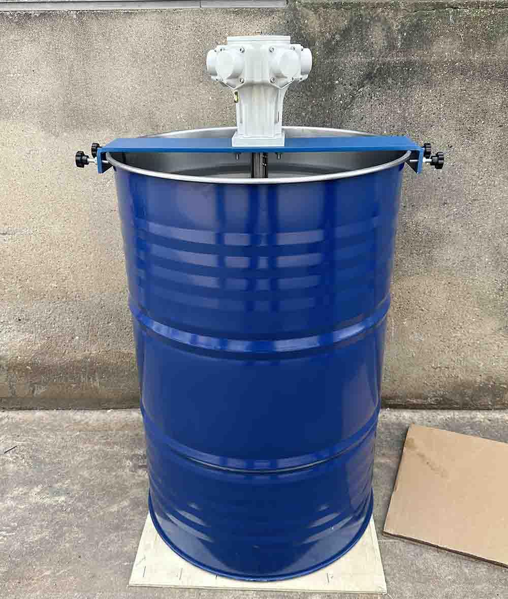 55 Gallon Drum Paint Mixer 3/4HP for 1-5000mPas Viscosity Chemical Material Air Tank Agitator, Paint Stirring Machine, Pneumatic Type