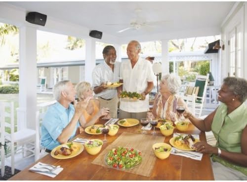 YAMAHA NS-AW194BL High-Performance All-Weather Outdoor Speakers | Black | 4 Speakers Bundle