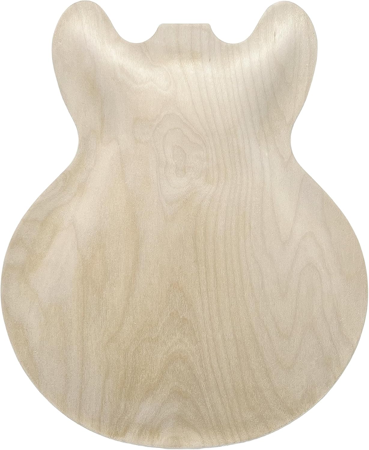 DBL DIY Electric Guitar Kit,Semi-Hollow Body Electric Guitar,with Paulownia Wood Core and Maple Plywood,6 Strings,Build Your Own Guitar