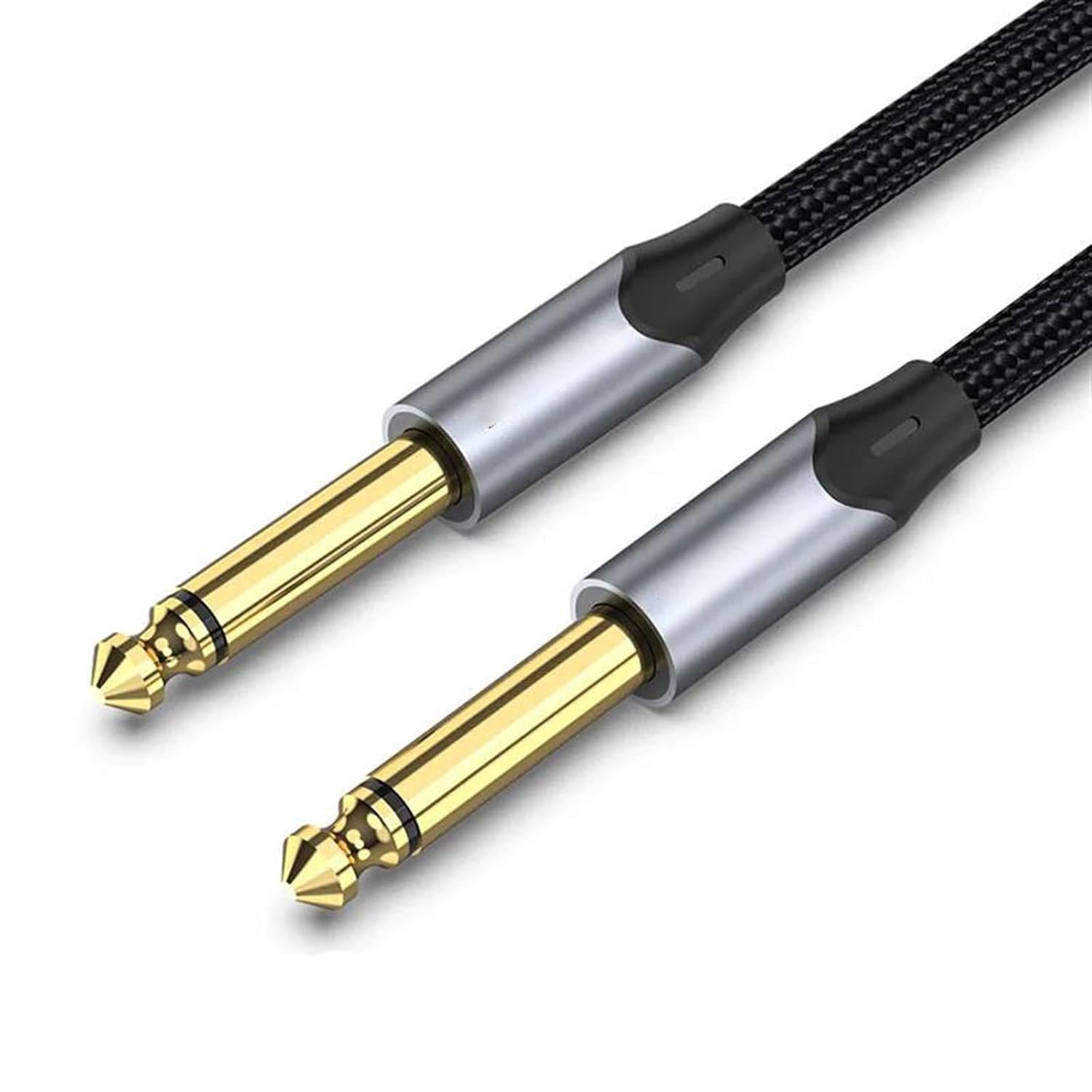 Pro Audio Cable Guitar Cable 6.5 Jack 6.5mm to 6.5mm Cable 6.35mm Aux Cable for Stereo Guitar Mixer Amplifier Speaker Cablenew(Bas,10m)