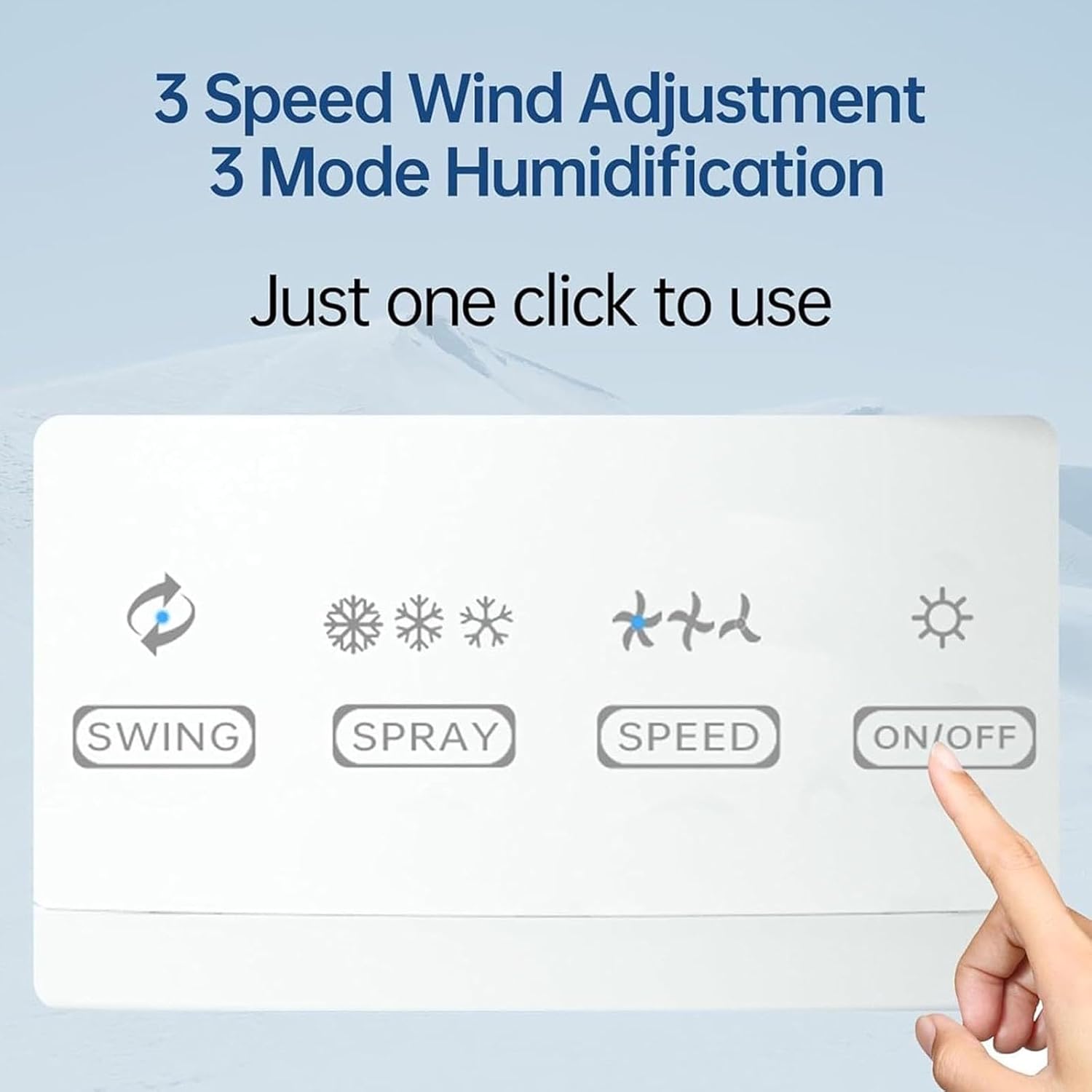 Portable Air Conditioning Air Cooling Fan Conditioning Oscillating Small Conditioner 3 Speed Water Misting For Bedroom Low Noise USB Fan For Sleep