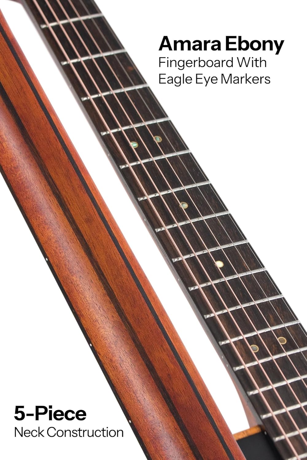 Bromo BAT 9ME BK SG Solid Top Dreadnought Acoustic Guitar