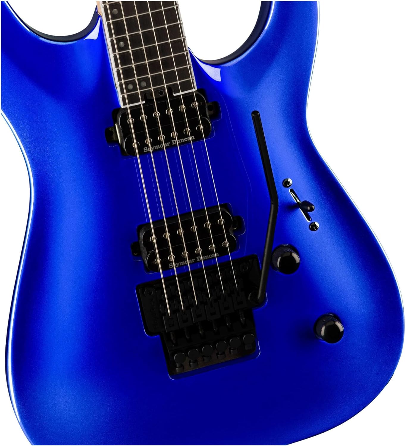 Jackson Pro Plus Dinky DKA 6-String Electric Guitar (Indigo Blue) Bundle with Jackson Heavy Duty Hardshell Case (2 items)