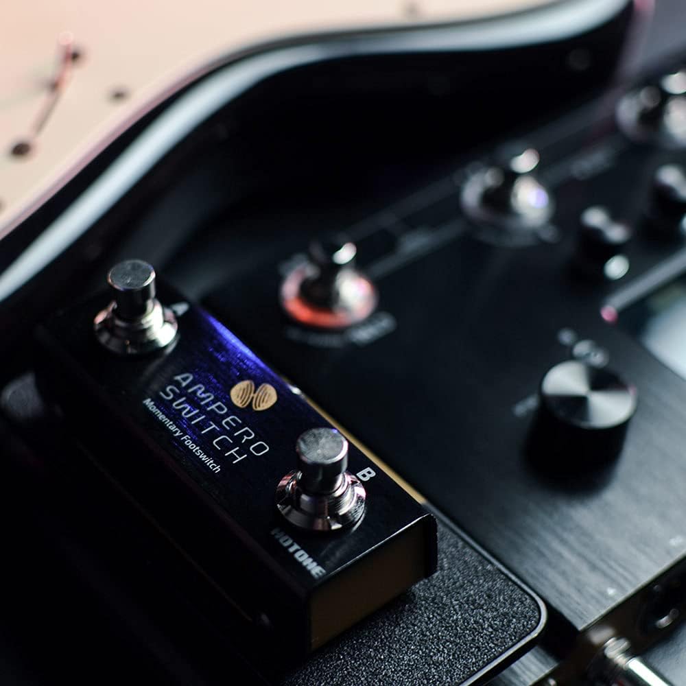 Valeton VLP-400 Multi-Track Sampler with 4 Footswitches - Two Full-Featured Loopers, Drum Machine and Hotone Dual Footswitch Pedal Momentary 2-Way Pedal Foot Switch Controller Ampero Switch bundle