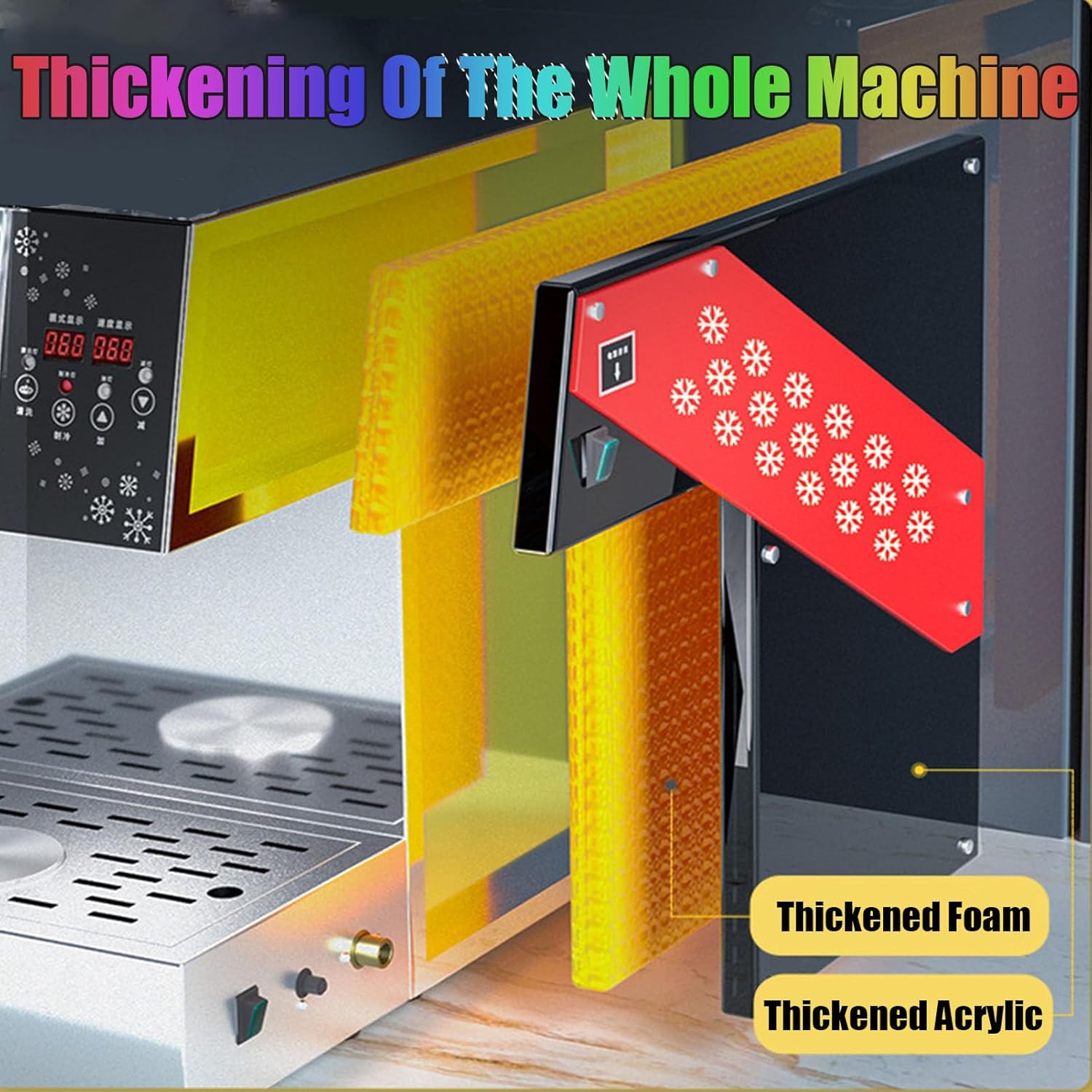 Commercial Korean Kakigori Mesin ES Snow Snowflake Flake Cream Crusher Maker Shaved Ice Shaver Making Machine