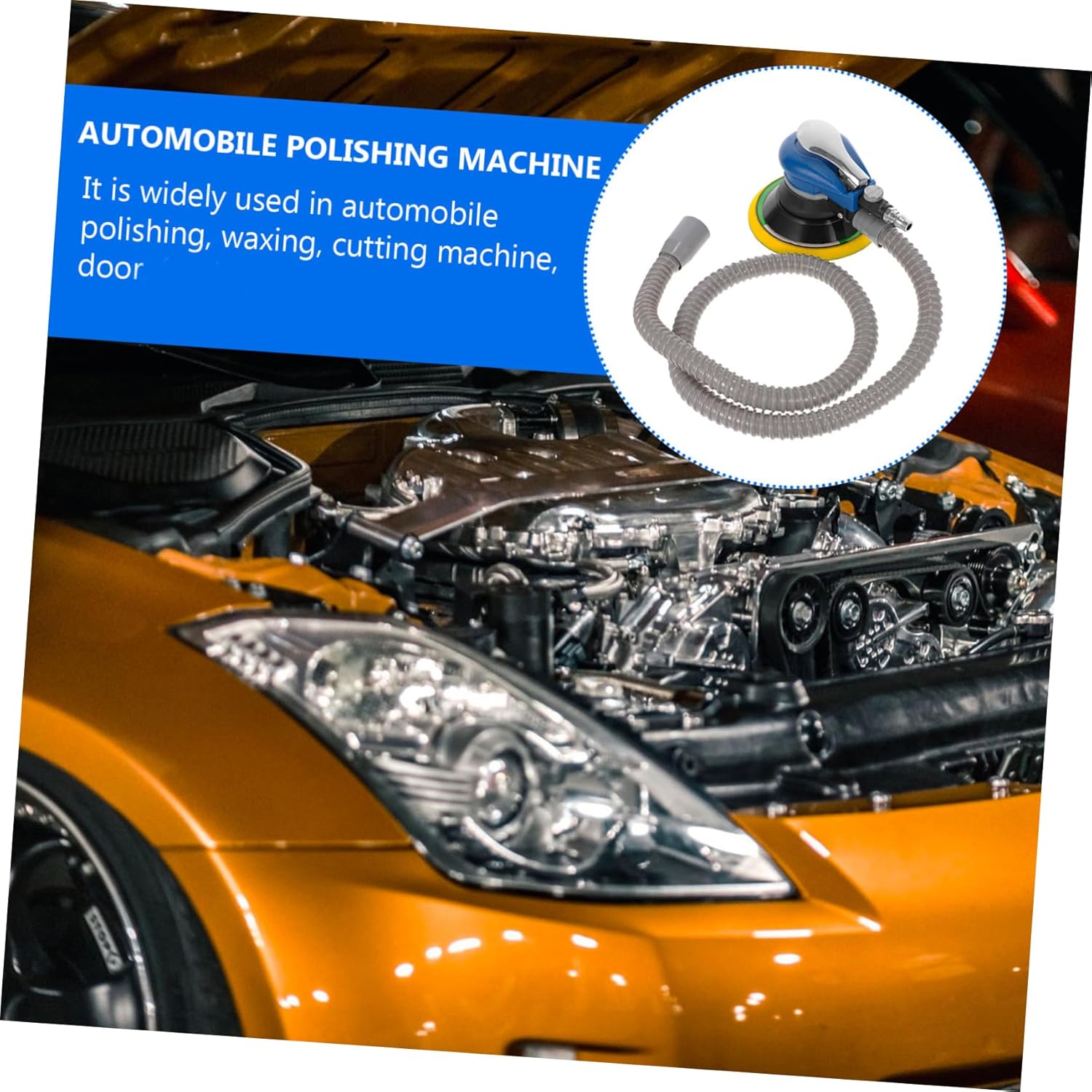 2sets Pneumatic Grinding Machine Lightweight Handheld Polishing Tool for Efficient Sanding and Grinding Dust Extraction