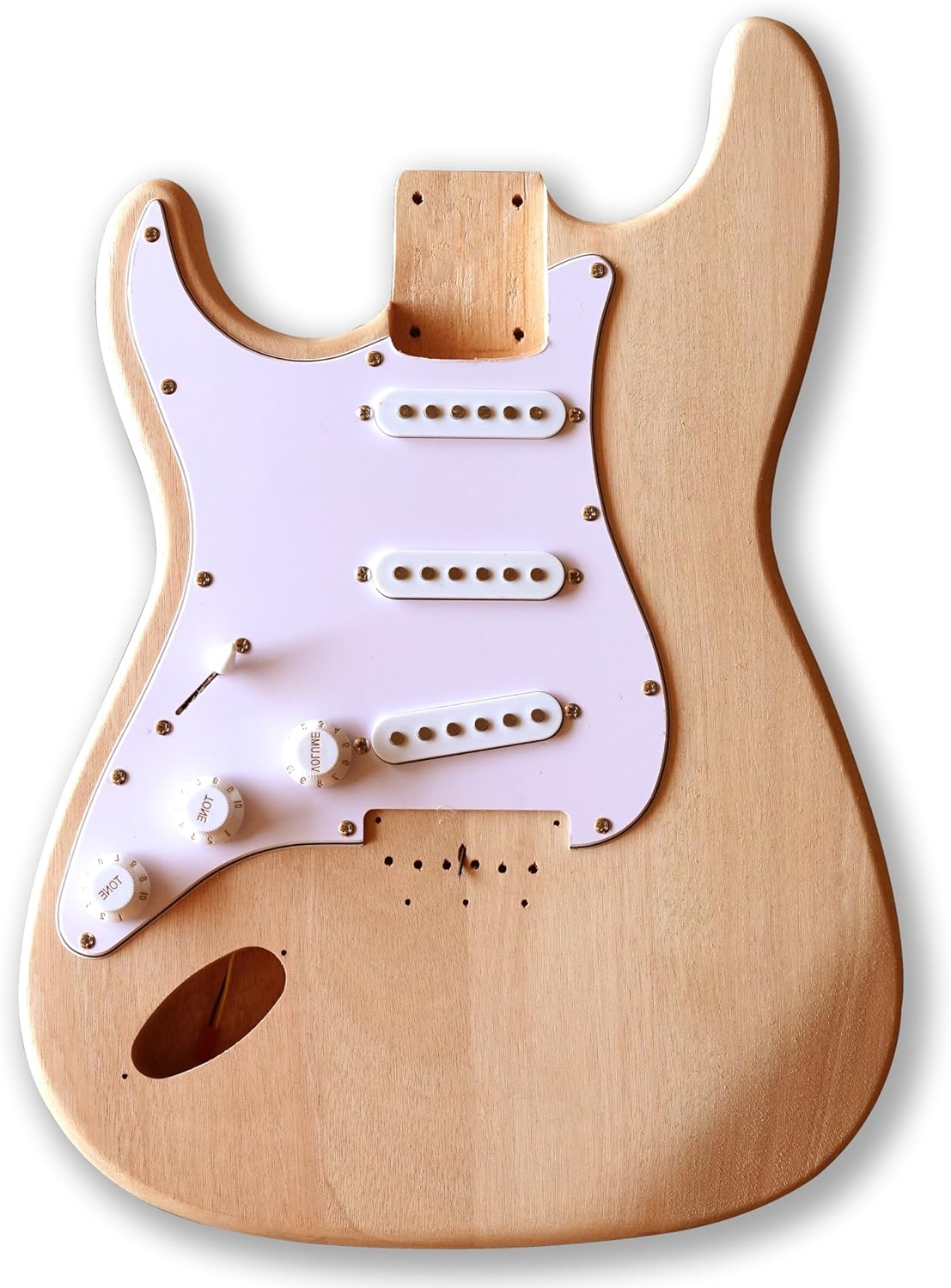 BexGears DIY Left-handed 12 String ST Style Electric Guitar Kits Mahogany Body Maple neck You Build The Guitar