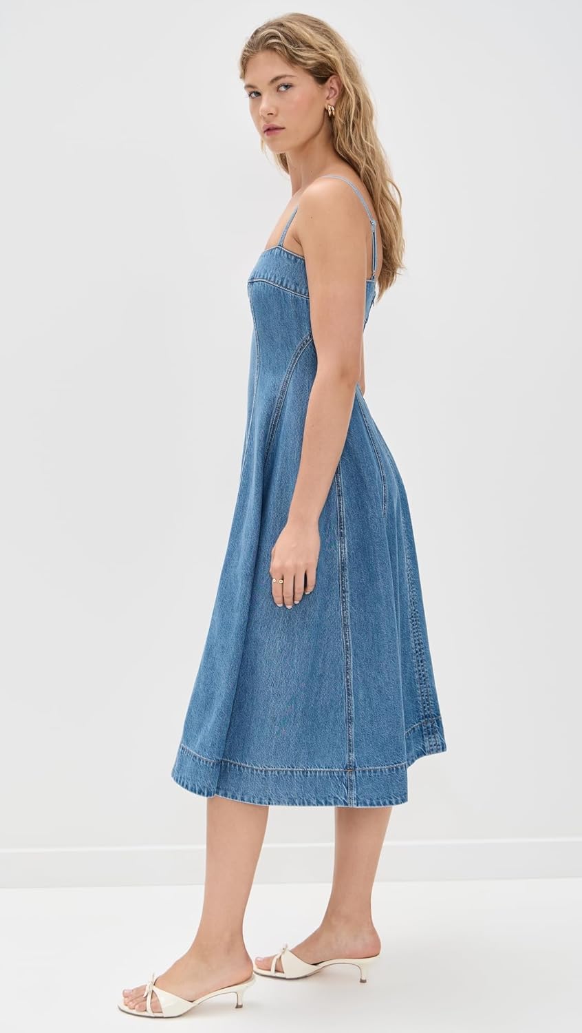 Paige Womens Pippa Midi Dress