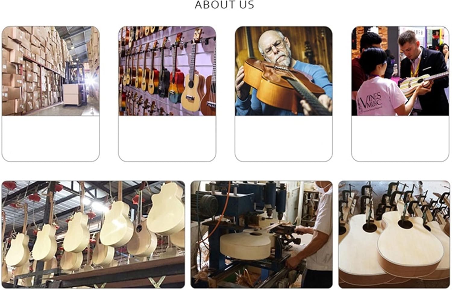 New Headless Travel Silent Electric Guitar Electric Guitar Neck (Color : Brown)