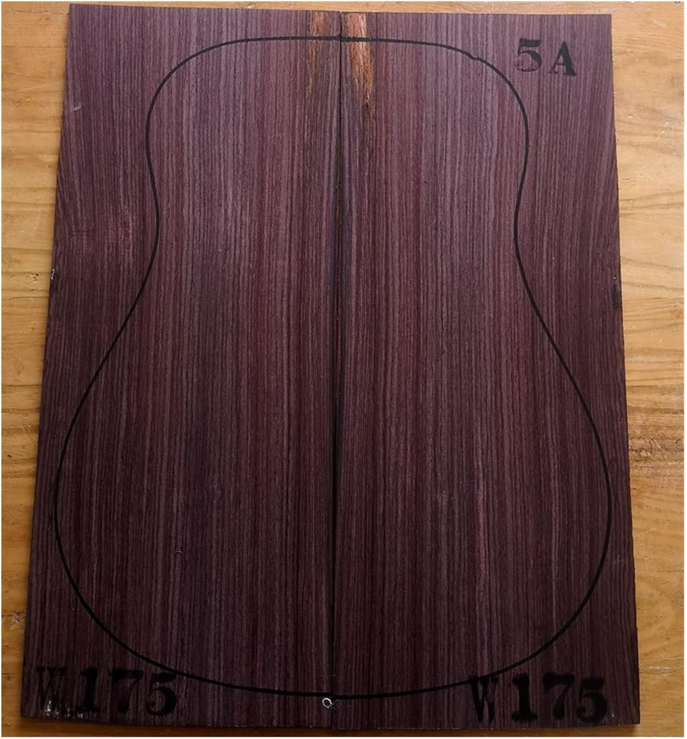 India Rose Wood Back Panel Wool Guitar Production Material Accessories DIY Guitar Kit (Color : 20)