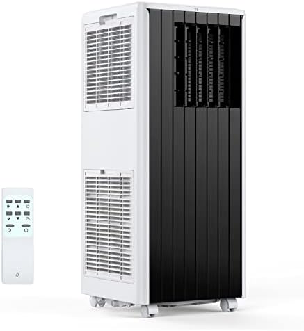 GarveeHome 8,000 BTU Portable Air Conditioner, Air Conditioners Cools Up to 350 Sq. Ft, 3 in-1 AC Unit with Cool/Fan/Dehumidifier Mode, Room Air Conditioner with Remote Control/Window Kit, Grey