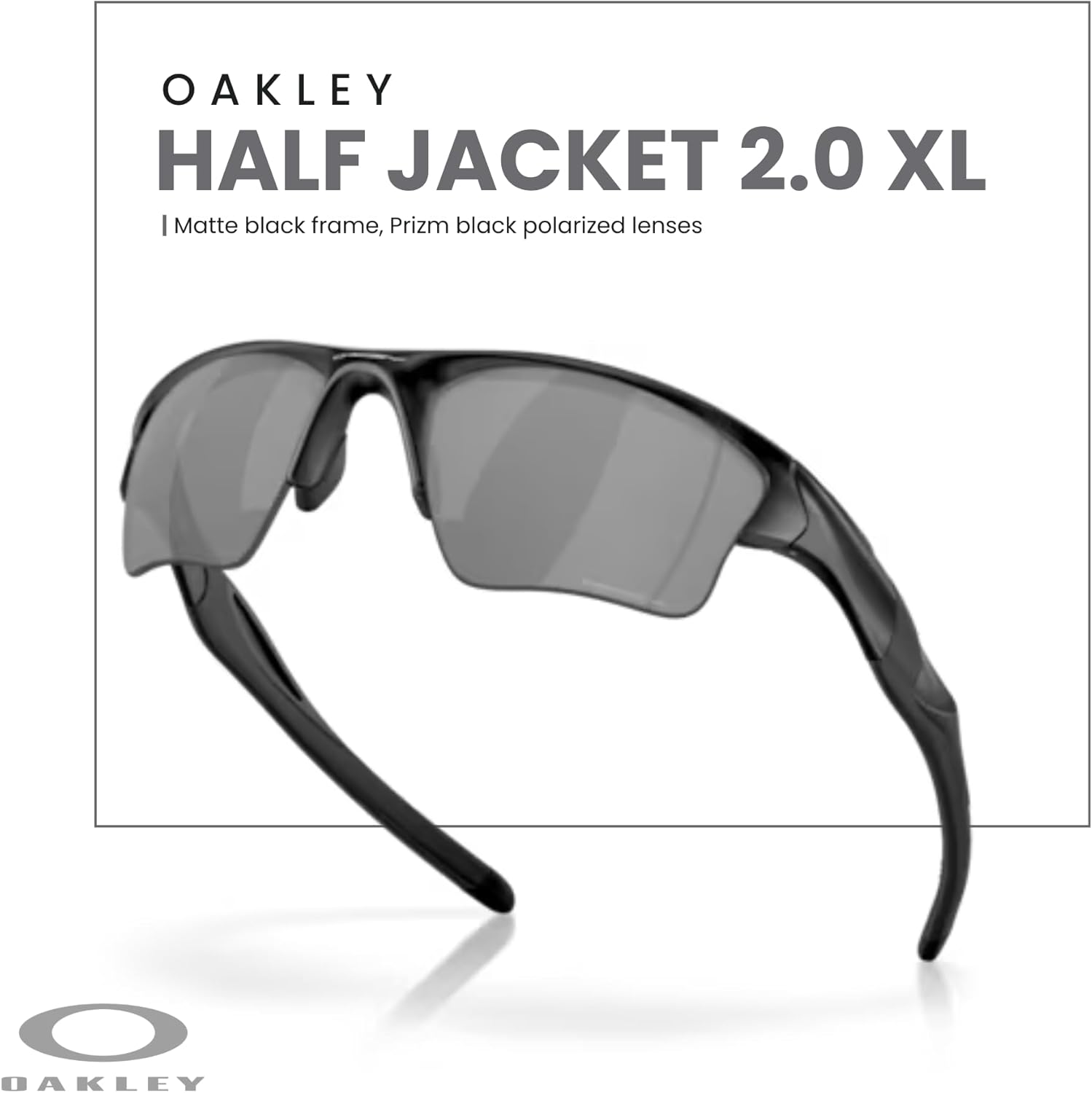 OAKLEY Half Jacket 2.0 XL OO9154 Rectangular Sunglasses For Men+ Bundle Accessory Leash Kit, Microfiber Pouch