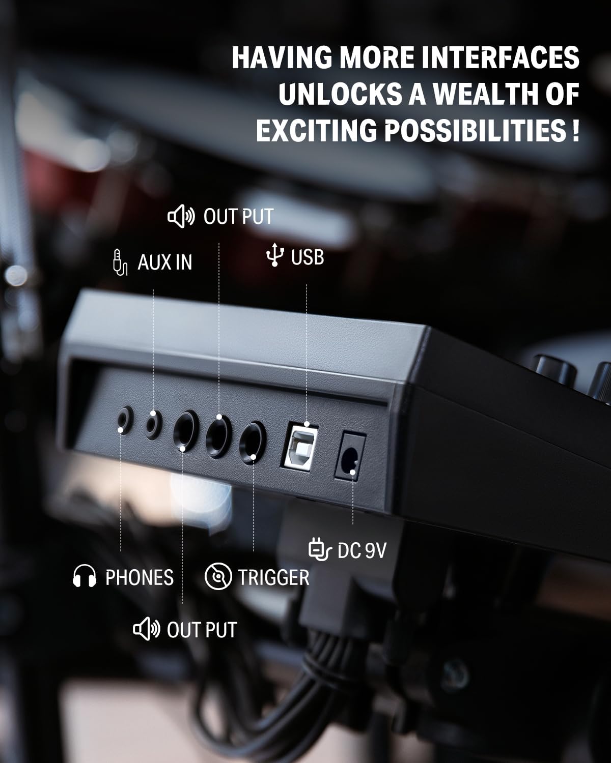 Donner DED-200 MAX Electronic Drum Set with Industry Standard Mesh Heads and Donner Mini Electric Drum Amp 20W Wireless Protable for Home Practice