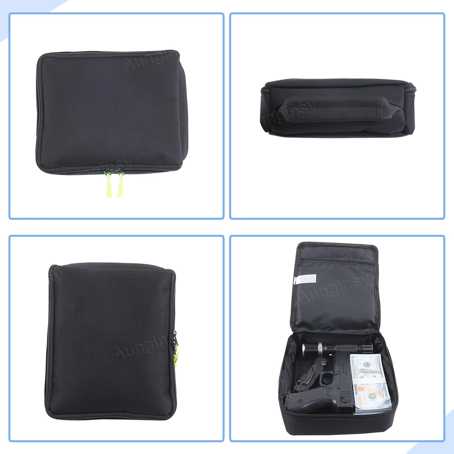 Aunginsy Front Row Under Seat Storage Bag Compatible with Toyota Tundra 2022-2025 Pickup Driver or Passenger Underseat Hidden Organizer Tray Multi-Functional Storage Bag Tool Box Handbag Accessories