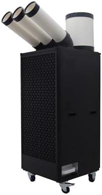 Industrial Air Conditioner 22500BTU/H Portable Air Conditioner Industrial Grade with 3.4Gal Water Tank Portable Mobile Spot Cooler Three-Duct 2.5KW 220V