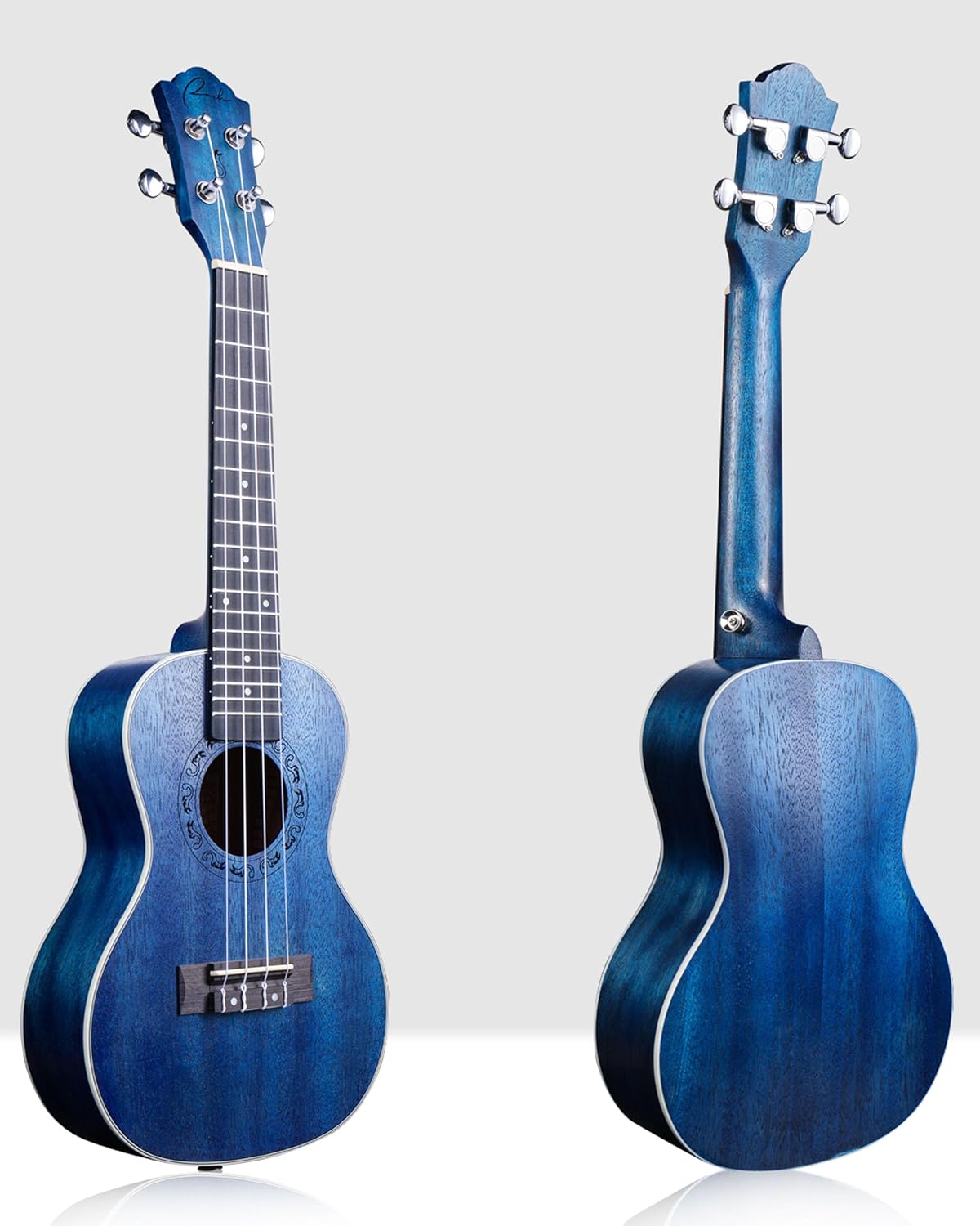 Tenor Ukulele Ranch 26 inch Professional Wooden ukelele Instrument with Online 12 Lessons and Gig Bag - Small Hawaiian Guitar - Starry Blue