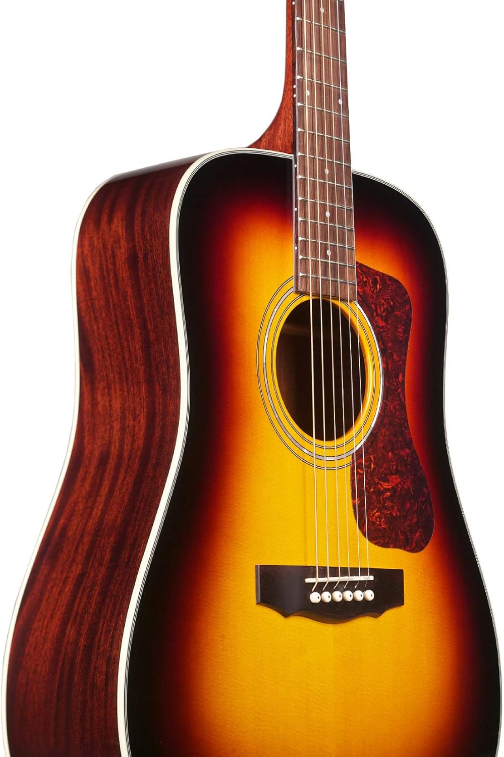 Guild Guitars D-140 ATB Acoustic Guitar, Antique Burst, All Solid Woods Dreadnought, Westerly Collection, with Premium Gig Bag
