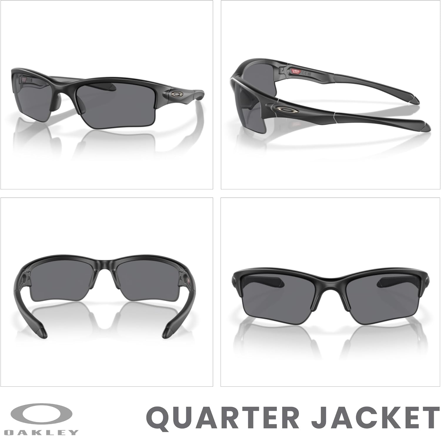 OAKLEY Quarter Jacket OO9200 Sunglasses For Juniors+ Bundle Accessory Leash Kit, Microfiber Pouch